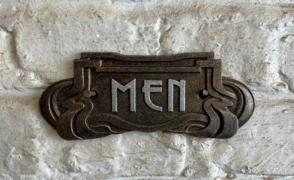 Art Nouveau Men sign